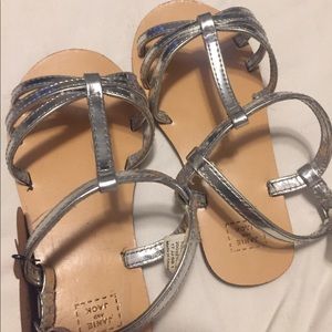 Janie and Jack metallic girls sandals